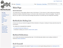 Tablet Screenshot of biohacklabs.org